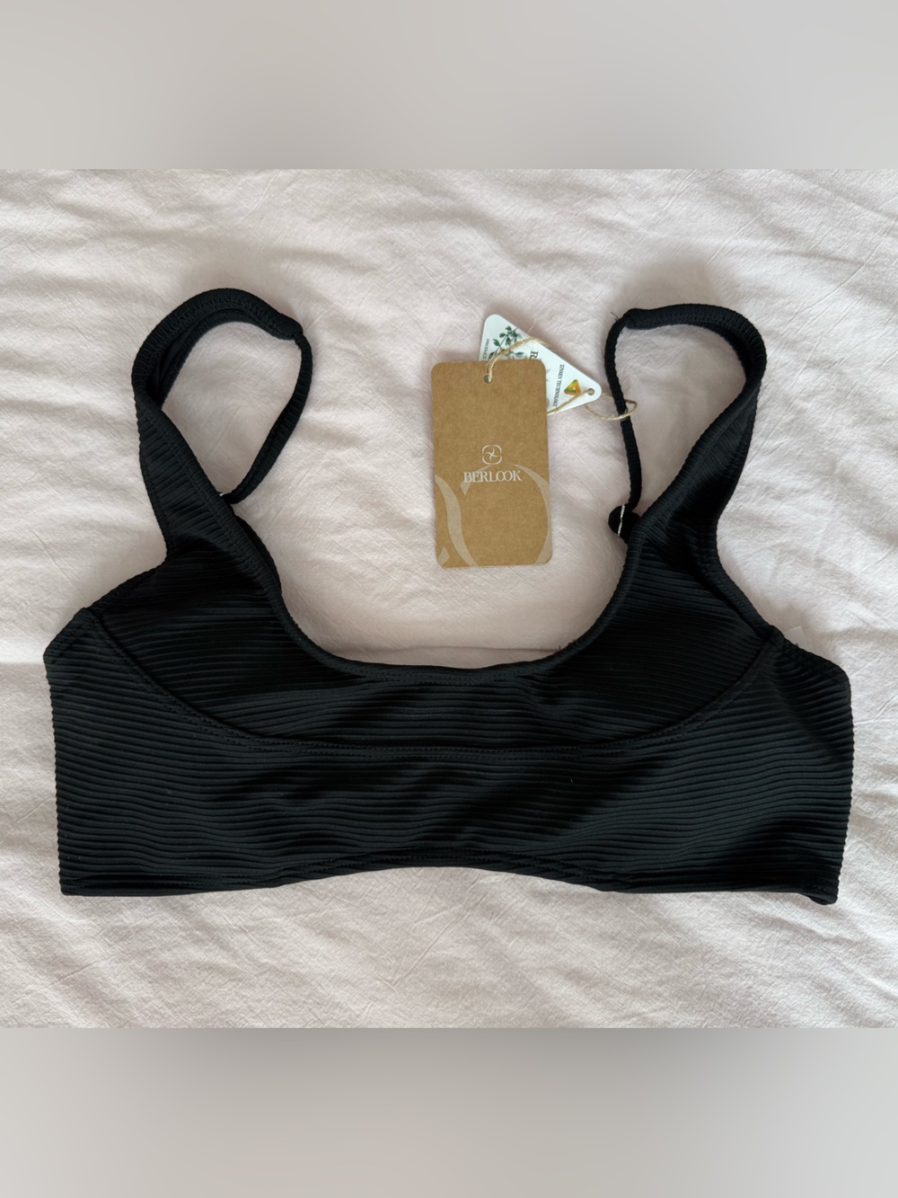 Berlook Ribbed U-Neck Bikini Top